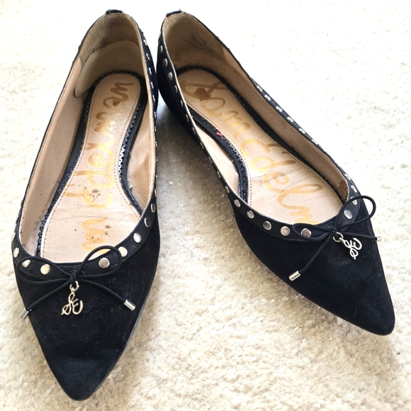 Sam Edelman Ralf Studded Suede Ballet Flats - Picture 10 of 11